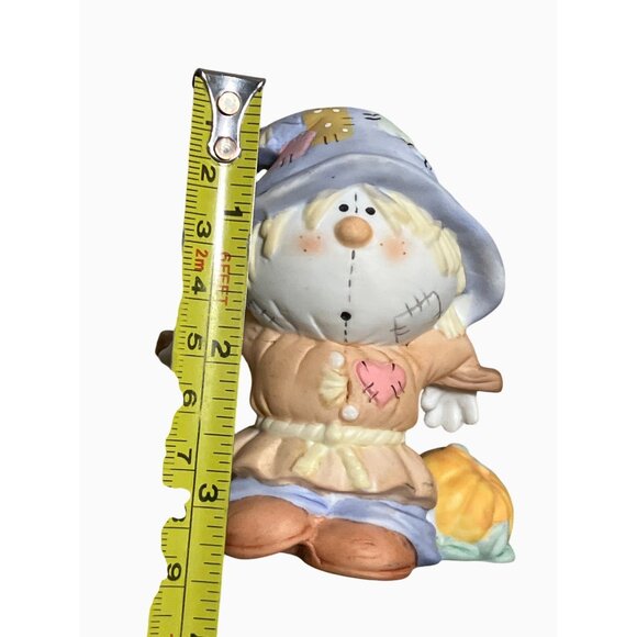 Bumpkins By Fabrique Scarecrow Figurine With Pumpkin Accent 3.5" Tall - Picture 9 of 12